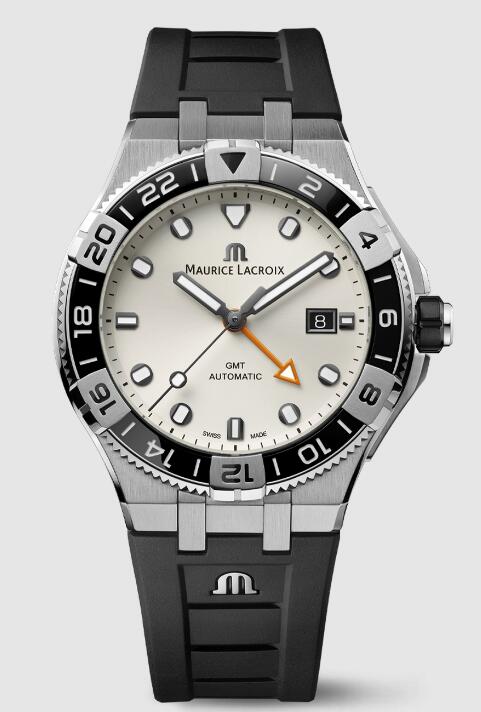 Review Best Maurice Lacroix AIKON AUTOMATIC VENTURER GMT AI6158-SS001-130-2 Replica watch